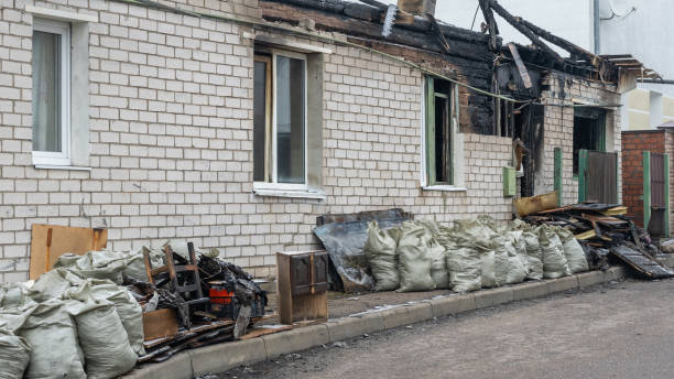 Professional Emergency Fire Cleanup technician working in Bristol, FL